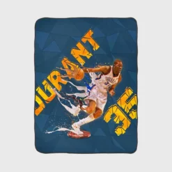 Kevin Durant Famous NBA Basketball Player Fleece Blanket 1