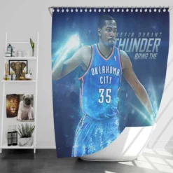Kevin Durant Top Ranked NBA Basketball Player Shower Curtain