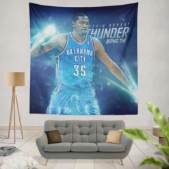 Kevin Durant Top Ranked NBA Basketball Player Tapestry