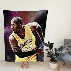 Kobe Bryant Competitive NBA Basketball Player Fleece Blanket