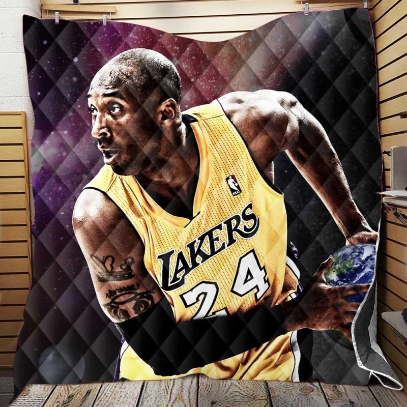 Kobe Bryant Competitive NBA Basketball Player Quilt Blanket