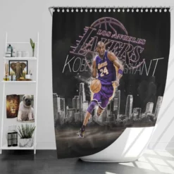 Kobe Bryant Excellent NBA Basketball Player Shower Curtain