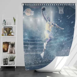 Kobe Bryant Los Angeles Lakers NBA Player Shower Curtain