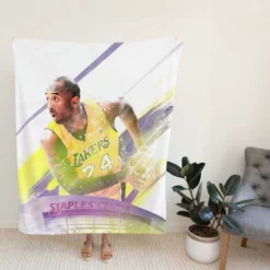 Kobe Bryant NBA All Defensive Team Member Fleece Blanket