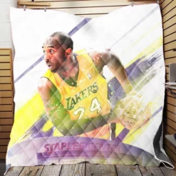 Kobe Bryant NBA All Defensive Team Member Quilt Blanket