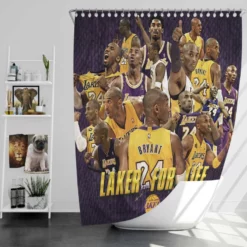 Kobe Bryant NBA Most Valuable Player Shower Curtain