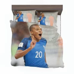 Kylian Mbappe Awarded France Football Player Bedding Set 1