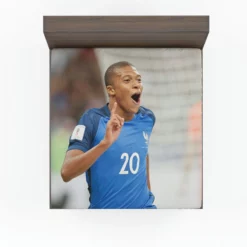 Kylian Mbappe Awarded France Football Player Fitted Sheet
