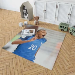 Kylian Mbappe Awarded France Football Player Rug 1