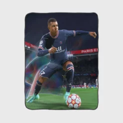 Kylian Mbappe FIFA 22 PlayStation Fleece Blanket 1