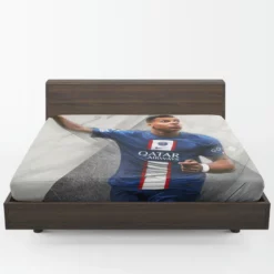 Kylian Mbappe FIFA 23 Soccer Game Fitted Sheet 1