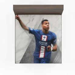 Kylian Mbappe FIFA 23 Soccer Game Fitted Sheet