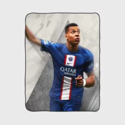 Kylian Mbappe FIFA 23 Soccer Game Fleece Blanket 1