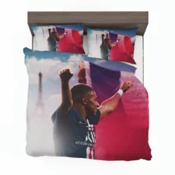 Kylian Mbappe French Professional Football Player Bedding Set 1