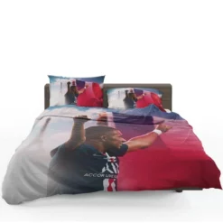 Kylian Mbappe French Professional Football Player Bedding Set