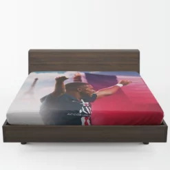 Kylian Mbappe French Professional Football Player Fitted Sheet 1