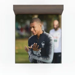 Kylian Mbappe Lottin  France Coupes de France Player Fitted Sheet
