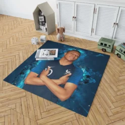 Kylian Mbappe Lottin  France Ligue 1 Football Player Rug 1