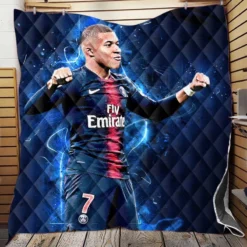 Kylian Mbappe Lottin  PSG Club World Cup Player Quilt Blanket