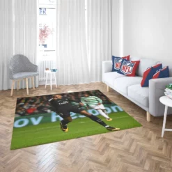 Kylian Mbappe Lottin  PSG Football Player Rug 2