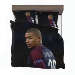 Kylian Mbappe Lottin  PSG France Football Player Bedding Set 1