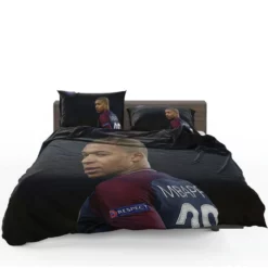Kylian Mbappe Lottin  PSG France Football Player Bedding Set