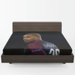 Kylian Mbappe Lottin  PSG France Football Player Fitted Sheet 1