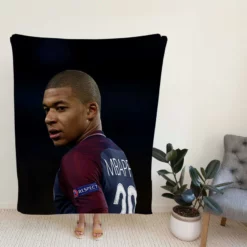 Kylian Mbappe Lottin  PSG France Football Player Fleece Blanket