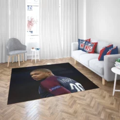 Kylian Mbappe Lottin  PSG France Football Player Rug 2