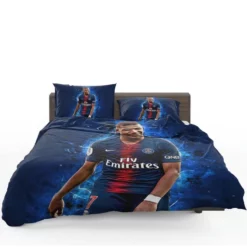 Kylian Mbappe Lottin  PSG Globe Soccer Best Player Bedding Set