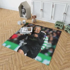 Kylian Mbappe Lottin  PSG UEFA Champions League Player Rug 1