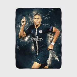 Kylian Mbappe Lottin Ultimate Soccer Player Fleece Blanket 1