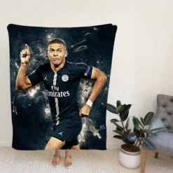 Kylian Mbappe Lottin Ultimate Soccer Player Fleece Blanket