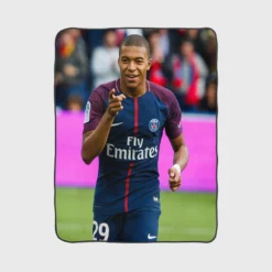 Kylian Mbappe PSG Classic Player Fleece Blanket 1