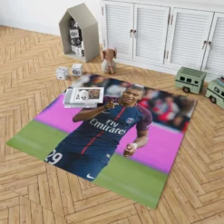 Kylian Mbappe PSG Classic Player Rug 1