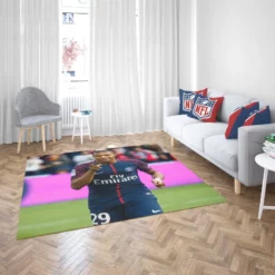 Kylian Mbappe PSG Classic Player Rug 2