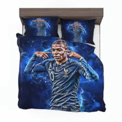 Kylian Mbappe Powerfull French Player Bedding Set 1