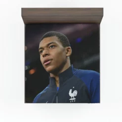 Kylian Mbappe Top Ranked France Soccer Player Fitted Sheet