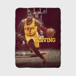 Kyrie Irving Famous NBA Basketball Player Fleece Blanket 1