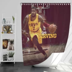 Kyrie Irving Famous NBA Basketball Player Shower Curtain