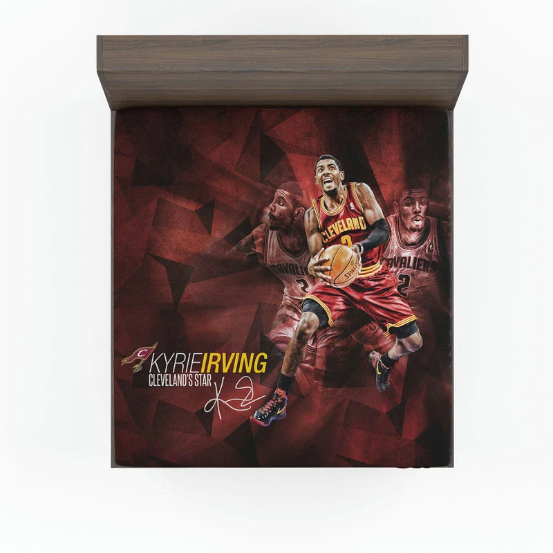 Kyrie Irving Powerful NBA Basketball Player Fitted Sheet