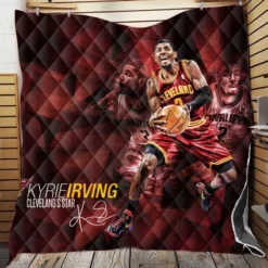 Kyrie Irving Powerful NBA Basketball Player Quilt Blanket