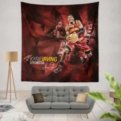 Kyrie Irving Powerful NBA Basketball Player Tapestry