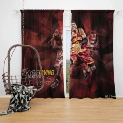 Kyrie Irving Powerful NBA Basketball Player Window Curtain
