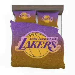 LA Lakers Logo Excellent NBA Basketball Team Logo Bedding Set 1