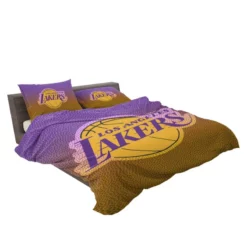 LA Lakers Logo Excellent NBA Basketball Team Logo Bedding Set 2