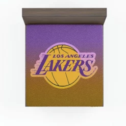 LA Lakers Logo Excellent NBA Basketball Team Logo Fitted Sheet