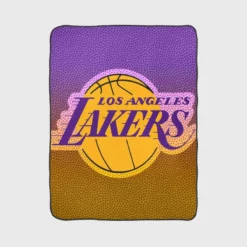 LA Lakers Logo Excellent NBA Basketball Team Logo Fleece Blanket 1