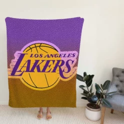 LA Lakers Logo Excellent NBA Basketball Team Logo Fleece Blanket