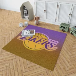 LA Lakers Logo Excellent NBA Basketball Team Logo Rug 1